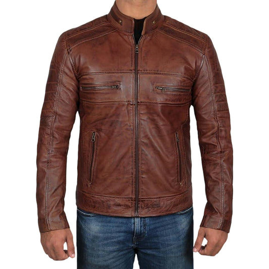 Men's Classic Biker Style Jacket