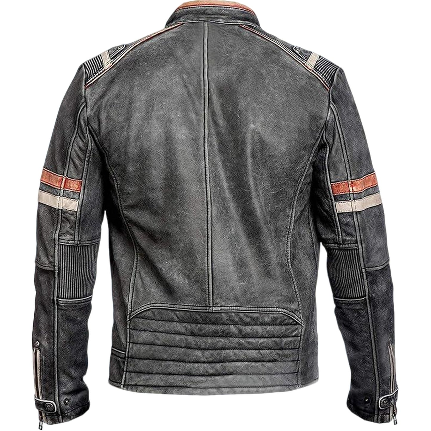 Men's Classic Cafe Racer Style Jacket